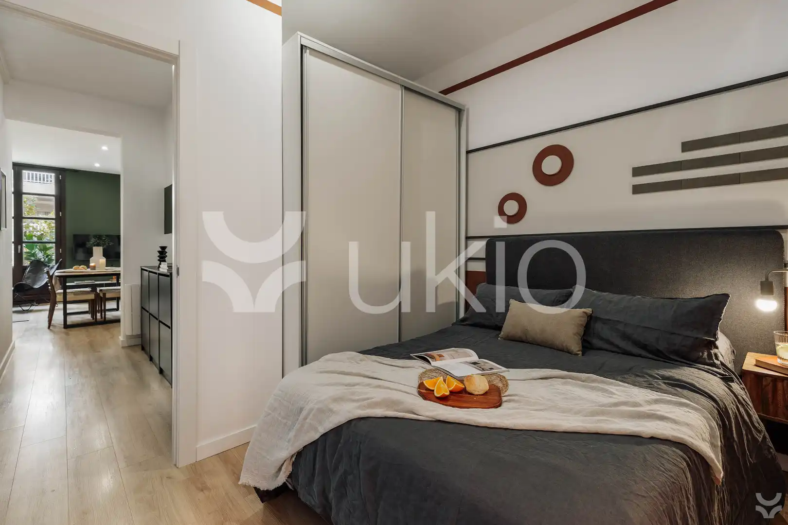 Habitación de Apartamento de alquiler en Barcelona con Aire acondicionado, Calefacción y Amueblado