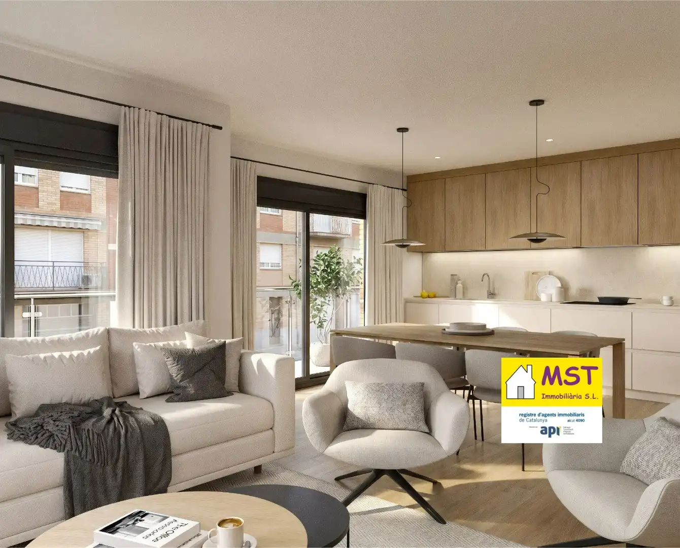 Living room of Flat for sale in Navàs  with Air Conditioner, Heating and Terrace