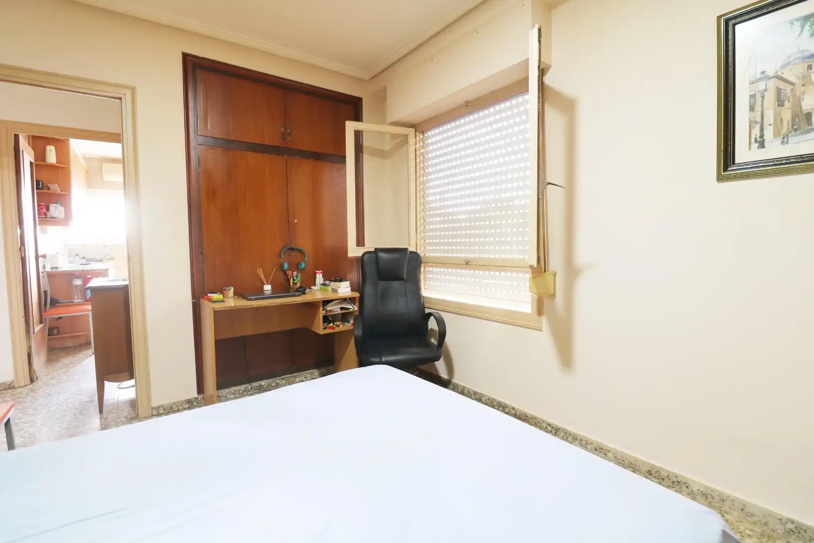 Schlafzimmer von Wohnung zum Verkauf in Elche / Elx mit Klimaanlage, Möbliert und Balkon
