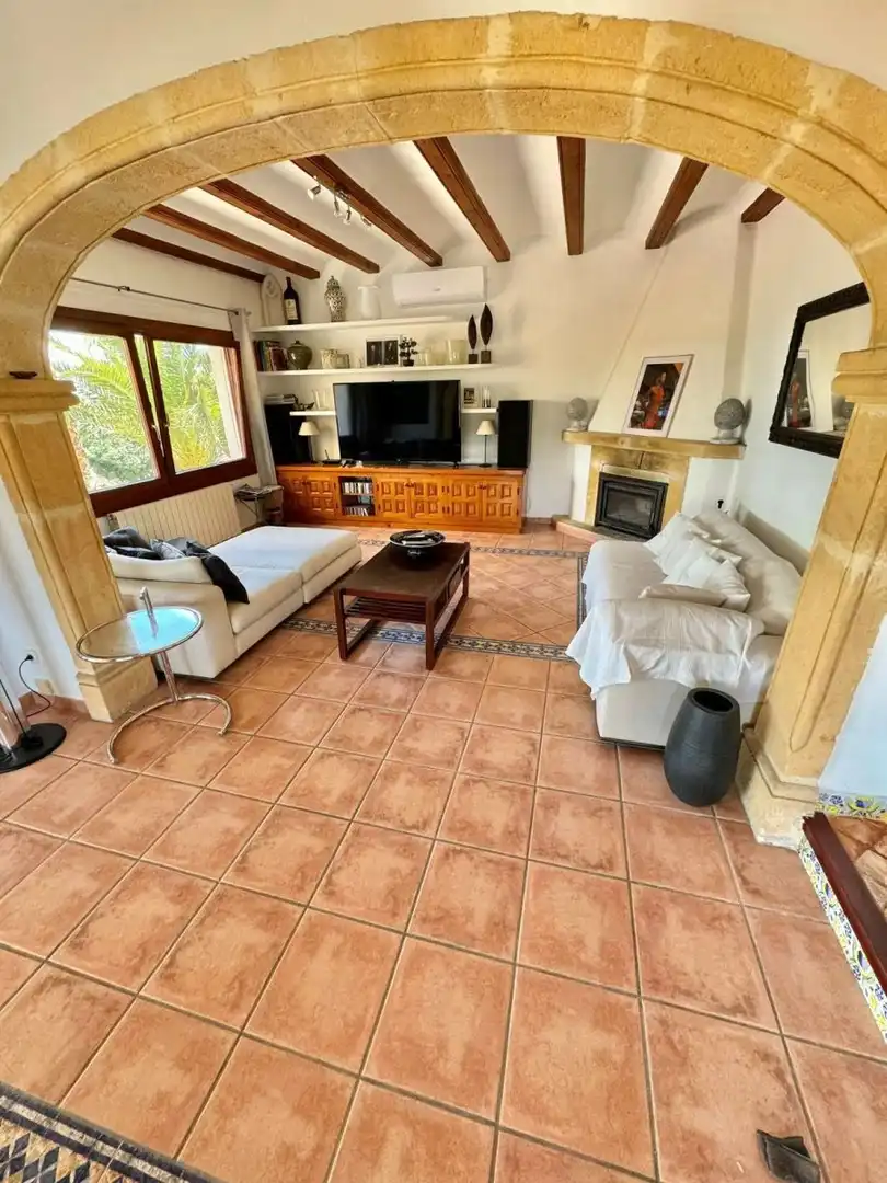 Living room of Houses for sale in Jávea / Xàbia  with Air Conditioner, Heating and Private garden