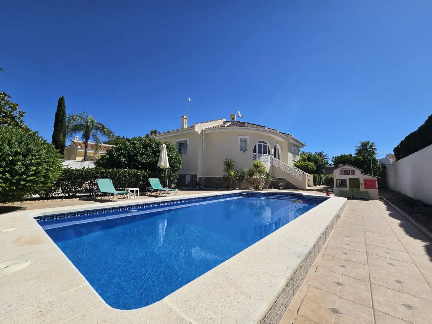 Vista exterior de Casa o chalet en venta en Rojales con Aire acondicionado, Jardín privado y Terraza