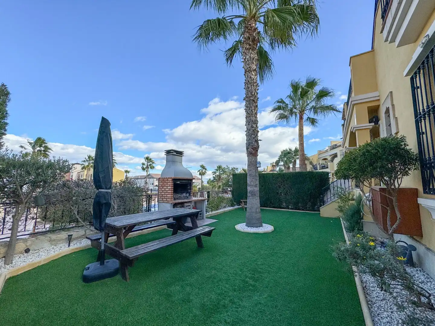 Garden of Detached homes for rent in Algorfa  with Air Conditioner, Heating and Private garden