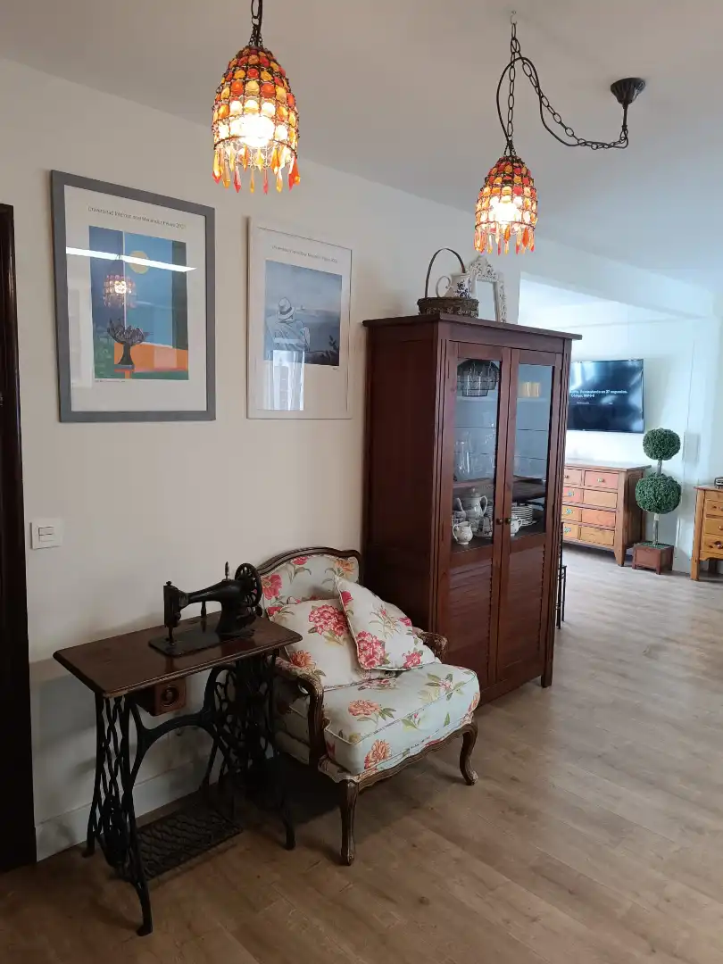 Living room of Flat for sale in Oviedo   with Heating, Parquet flooring and Storage room