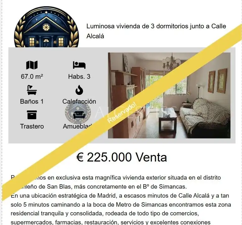 Außenansicht von Wohnung zum Verkauf in Madrid mit Klimaanlage, Heizung und Terrasse