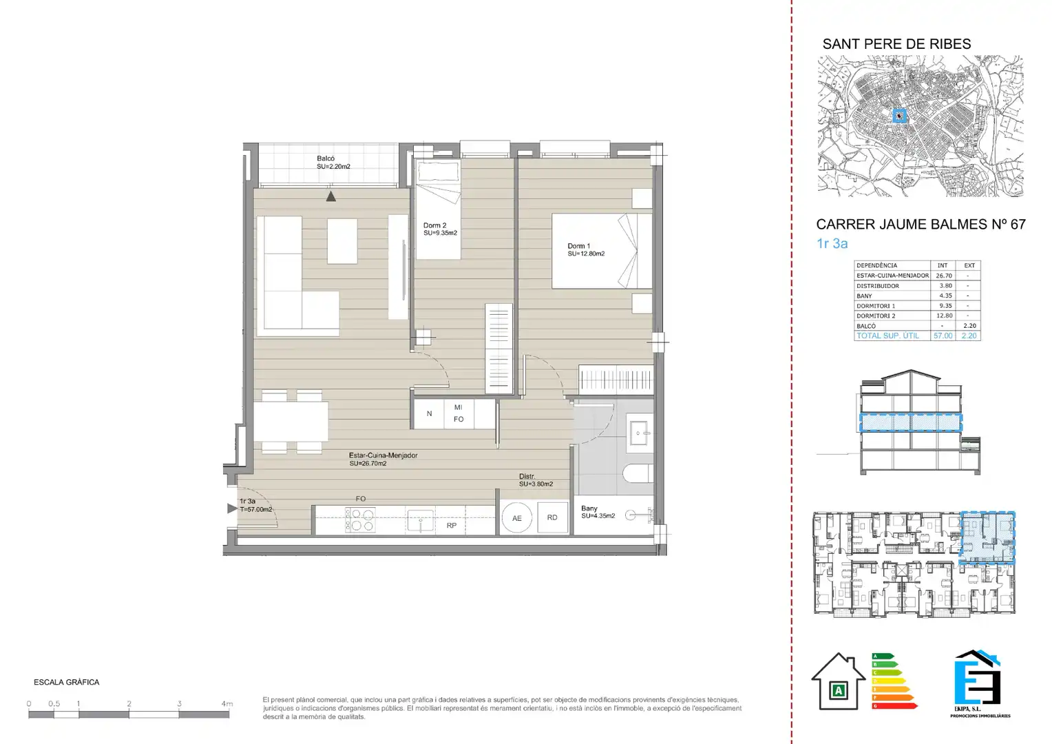 Wohnung zum Verkauf in Carrer de Jaume Balmes, 67, Centre
