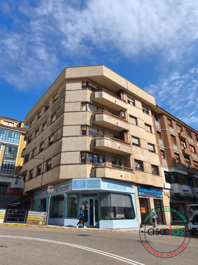 Exterior view of Flat for sale in Carreño  with Heating, Parquet flooring and Terrace