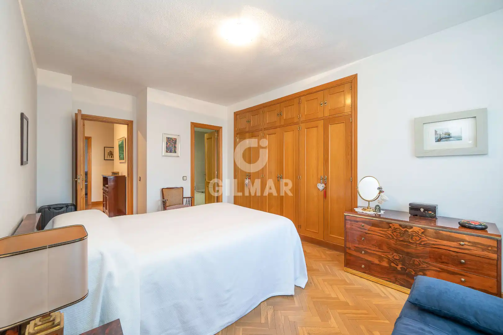 Bedroom of Flat for sale in Madrid  with Heating, Private garden and Storage room