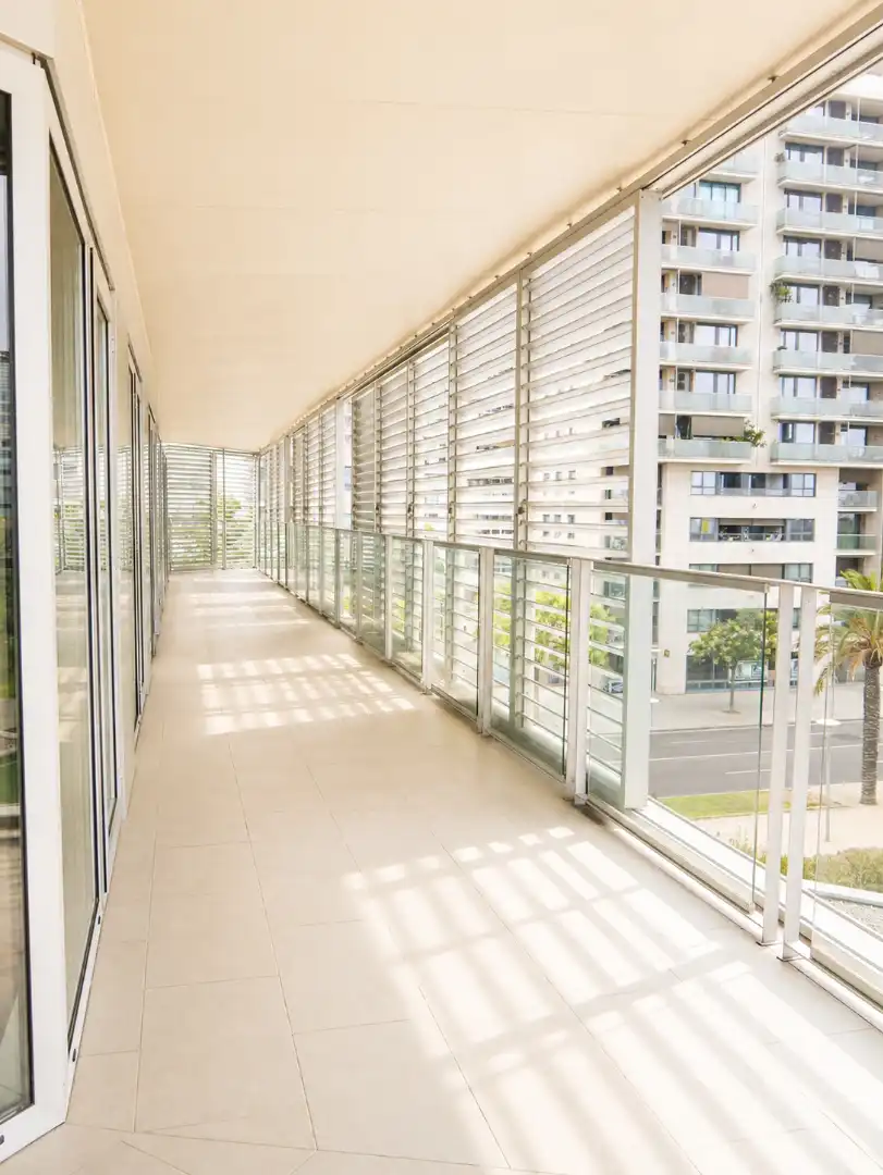 Terraza de Piso de alquiler en Barcelona con Aire acondicionado, Calefacción y Parquet