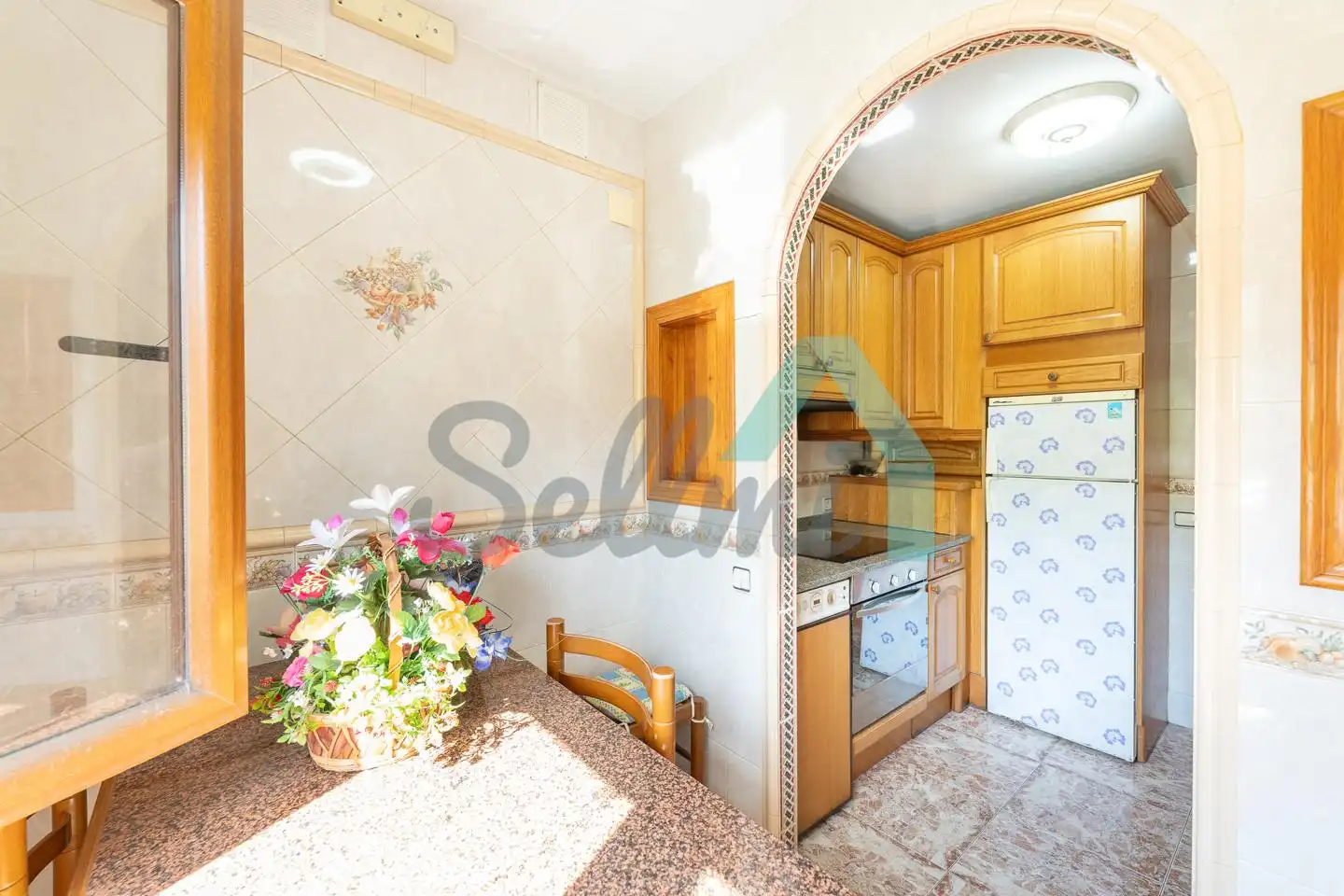 Kitchen of Flat for sale in San Martín del Rey Aurelio  with Heating, Parquet flooring and Storage room