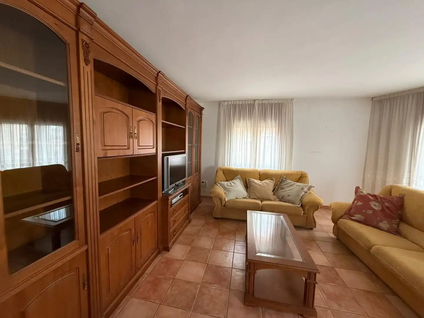 Wohnzimmer von Wohnung zum Verkauf in Alcolea de Cinca mit Klimaanlage, Heizung und Terrasse