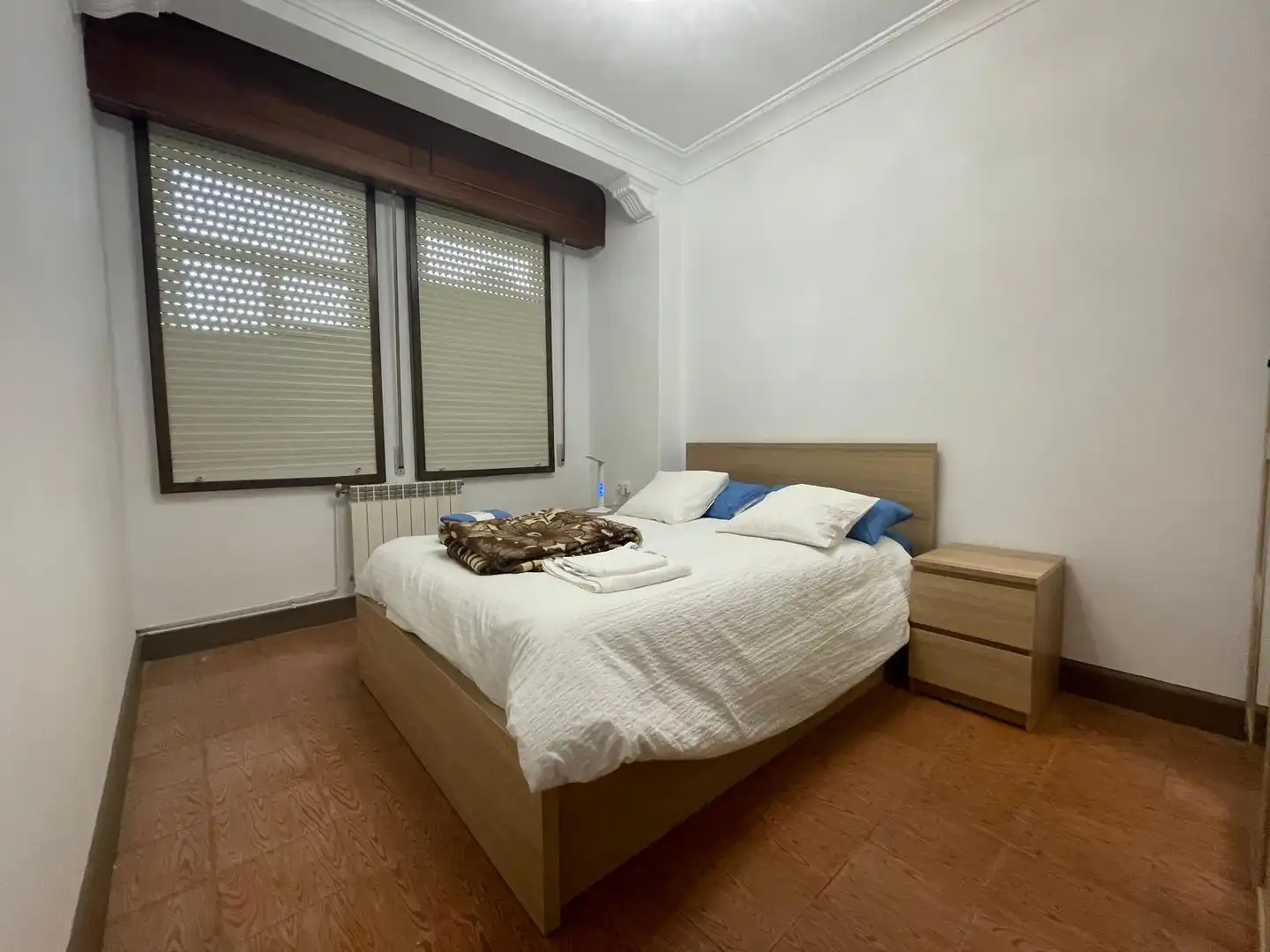 Bedroom of Flat for rent in Ferrol  with Heating, Terrace and Furnished