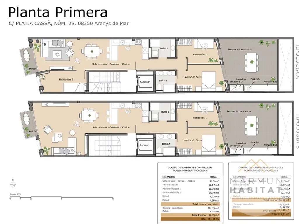 Piso con terraza en venta en Centre
