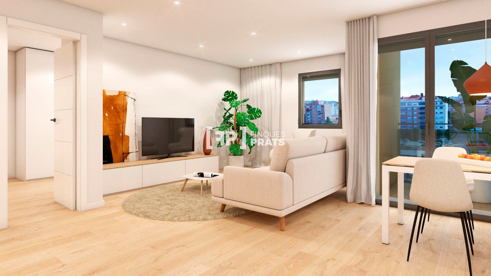 Living room of Flat for sale in  Lleida Capital  with Air Conditioner, Heating and Terrace