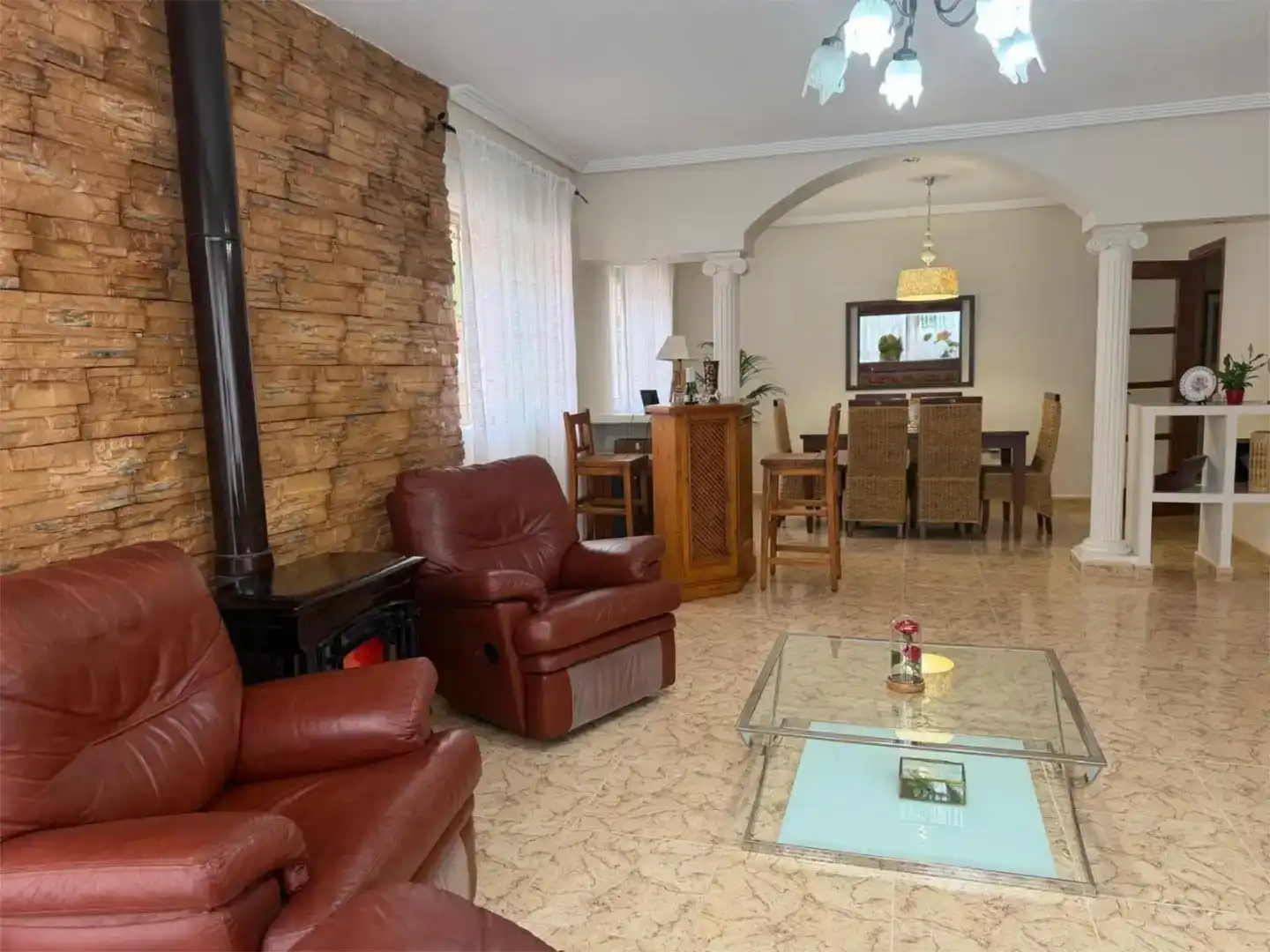 Sala de estar de Piso en venta en Molina de Segura con Aire acondicionado, Jardín privado y Parquet