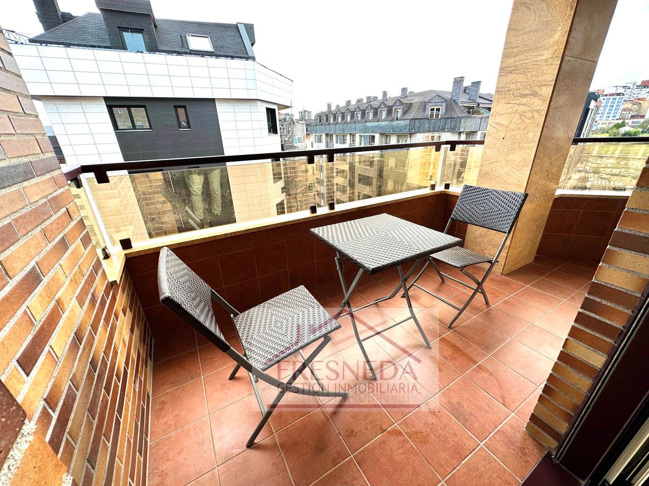 Terrace of Flat for sale in Oviedo   with Heating, Parquet flooring and Terrace