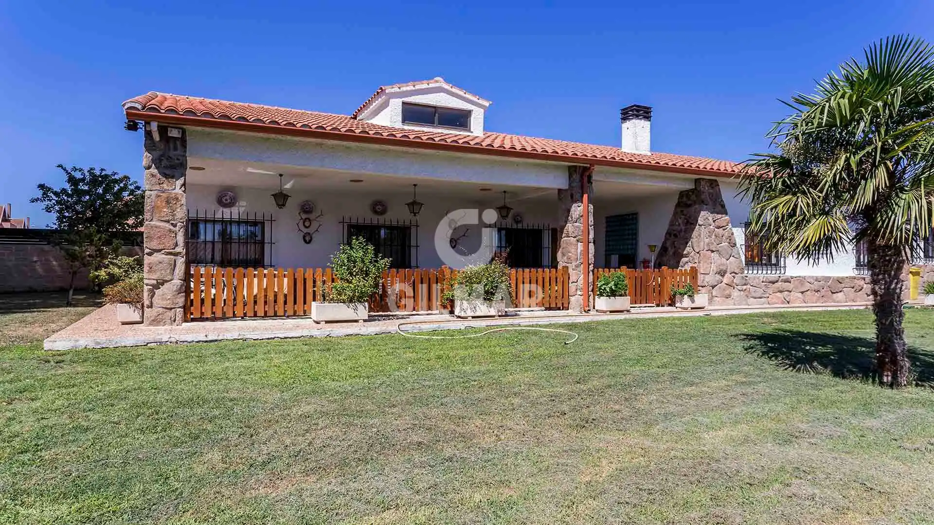 Garden of Houses for sale in Madrid  with Heating, Private garden and Swimming Pool