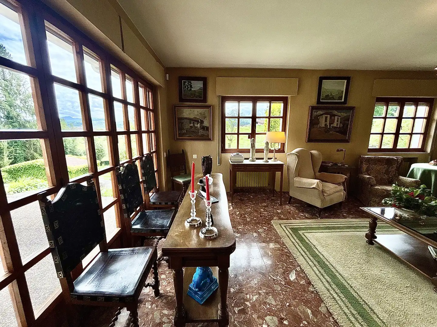 Living room of Houses for sale in Sariego  with Heating, Private garden and Parquet flooring