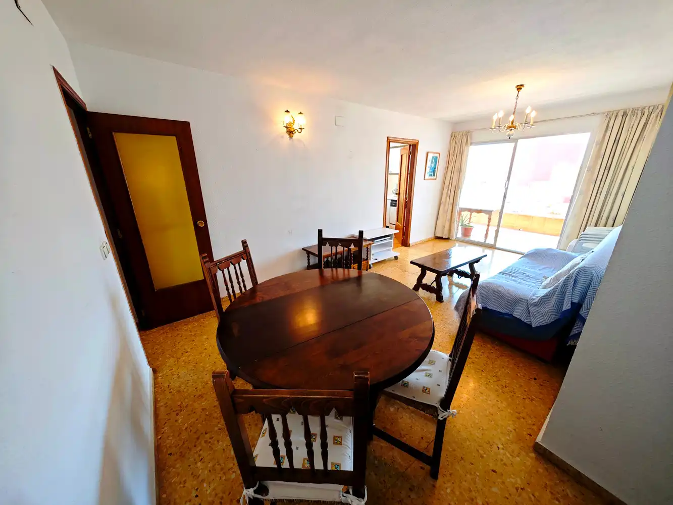 Bedroom of Flat for sale in Calpe / Calp  with Terrace, Furnished and Oven