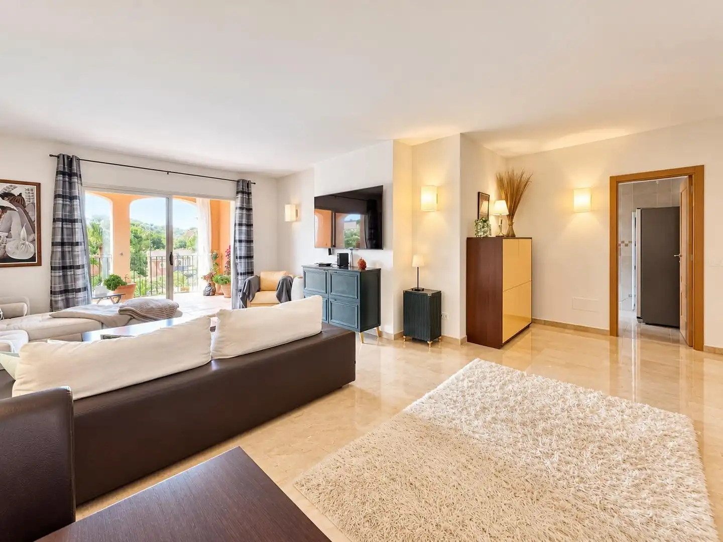 Living room of Attic for sale in Calvià  with Air Conditioner, Private garden and Terrace