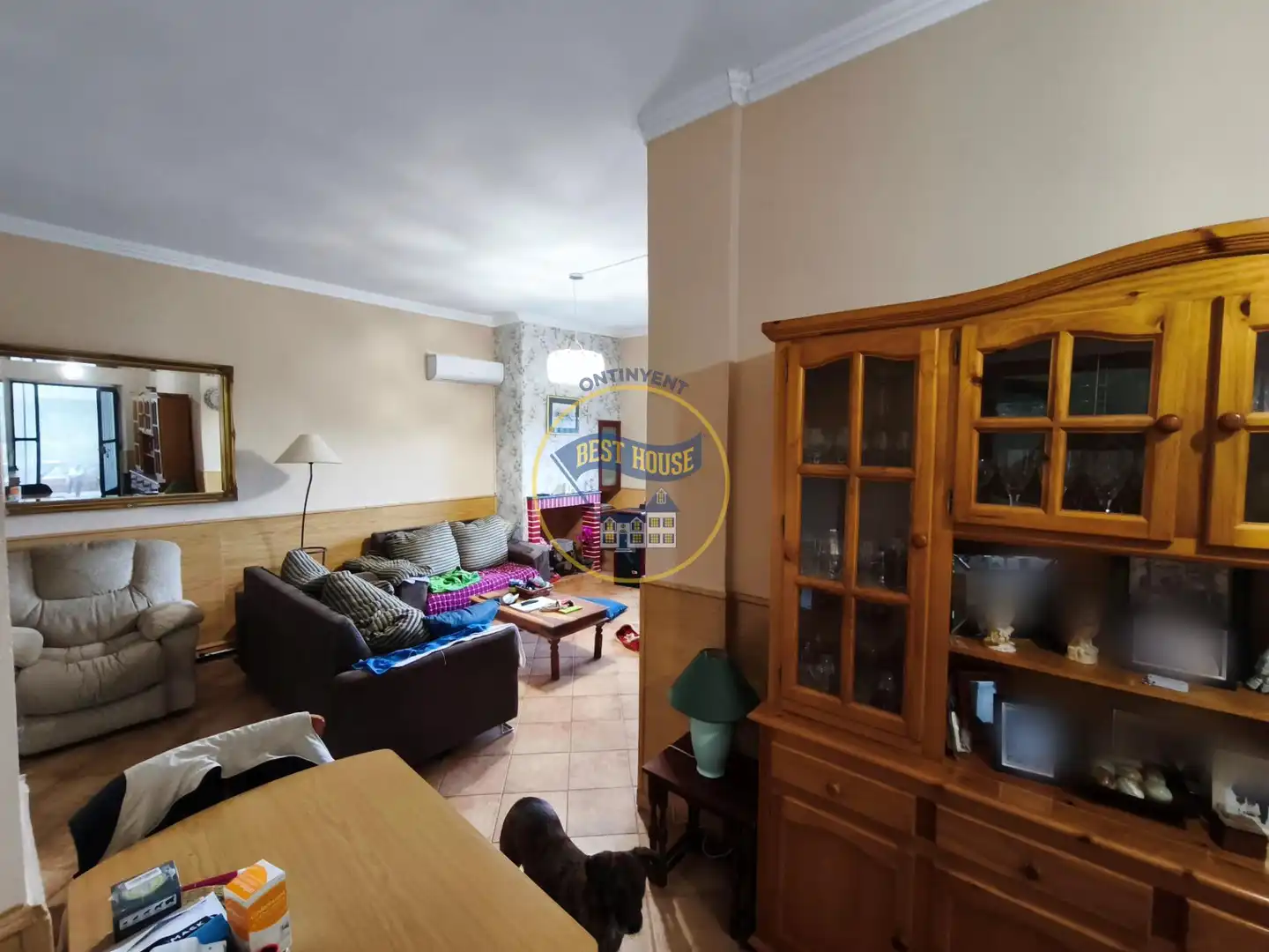 Sala d'estar de Casa o xalet en venda en Aielo de Malferit amb Aire condicionat