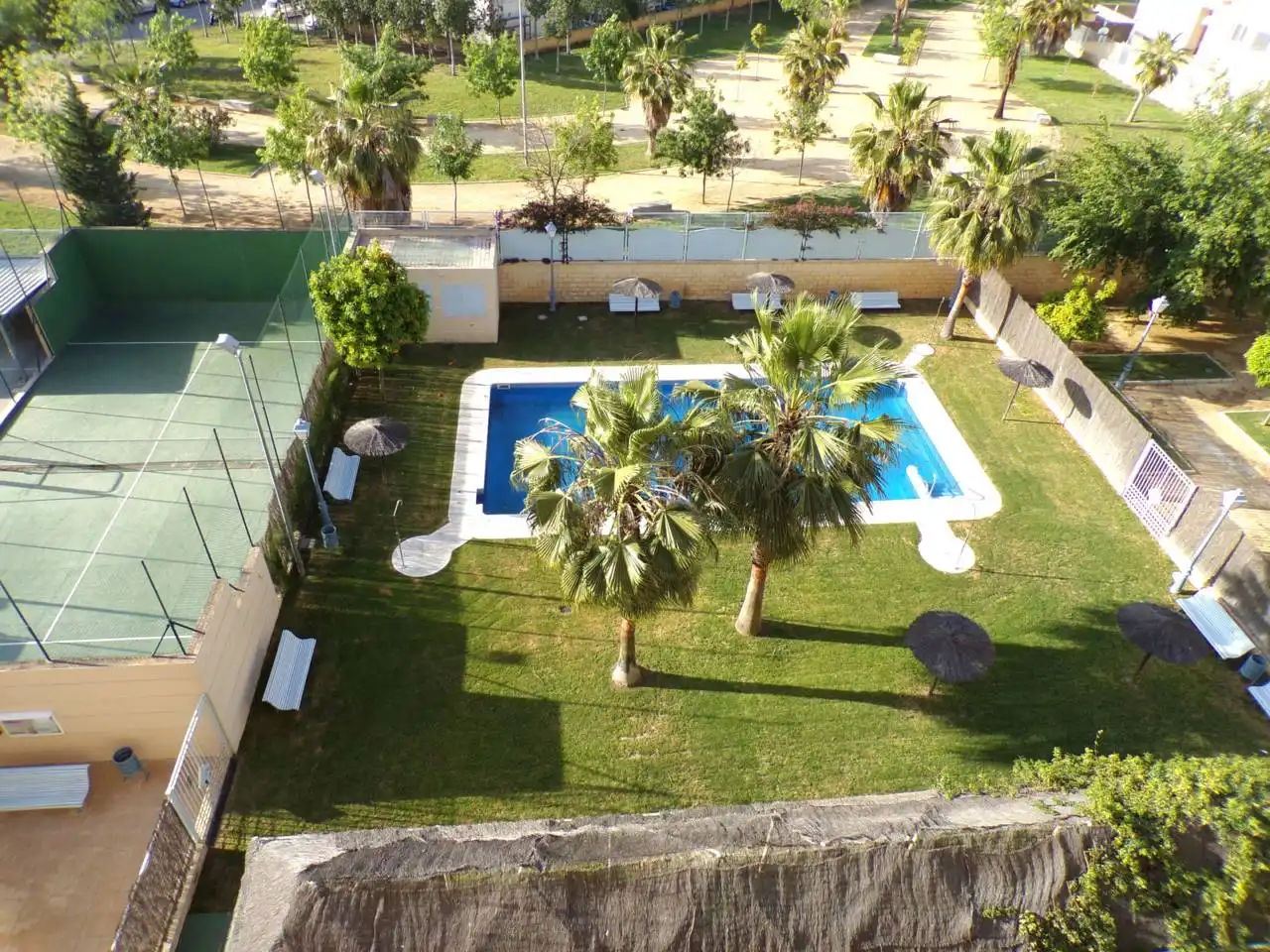 Piscina de Piso de alquiler en Jerez de la Frontera con Aire acondicionado, Terraza y Amueblado