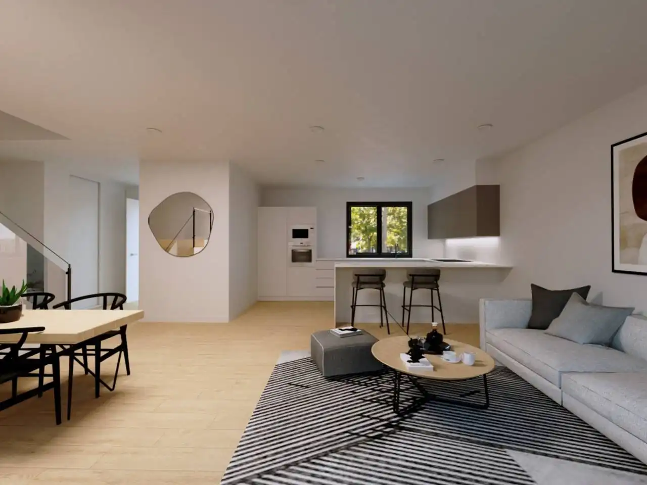 Living room of Houses for sale in Fuenlabrada  with Air Conditioner, Private garden and Terrace