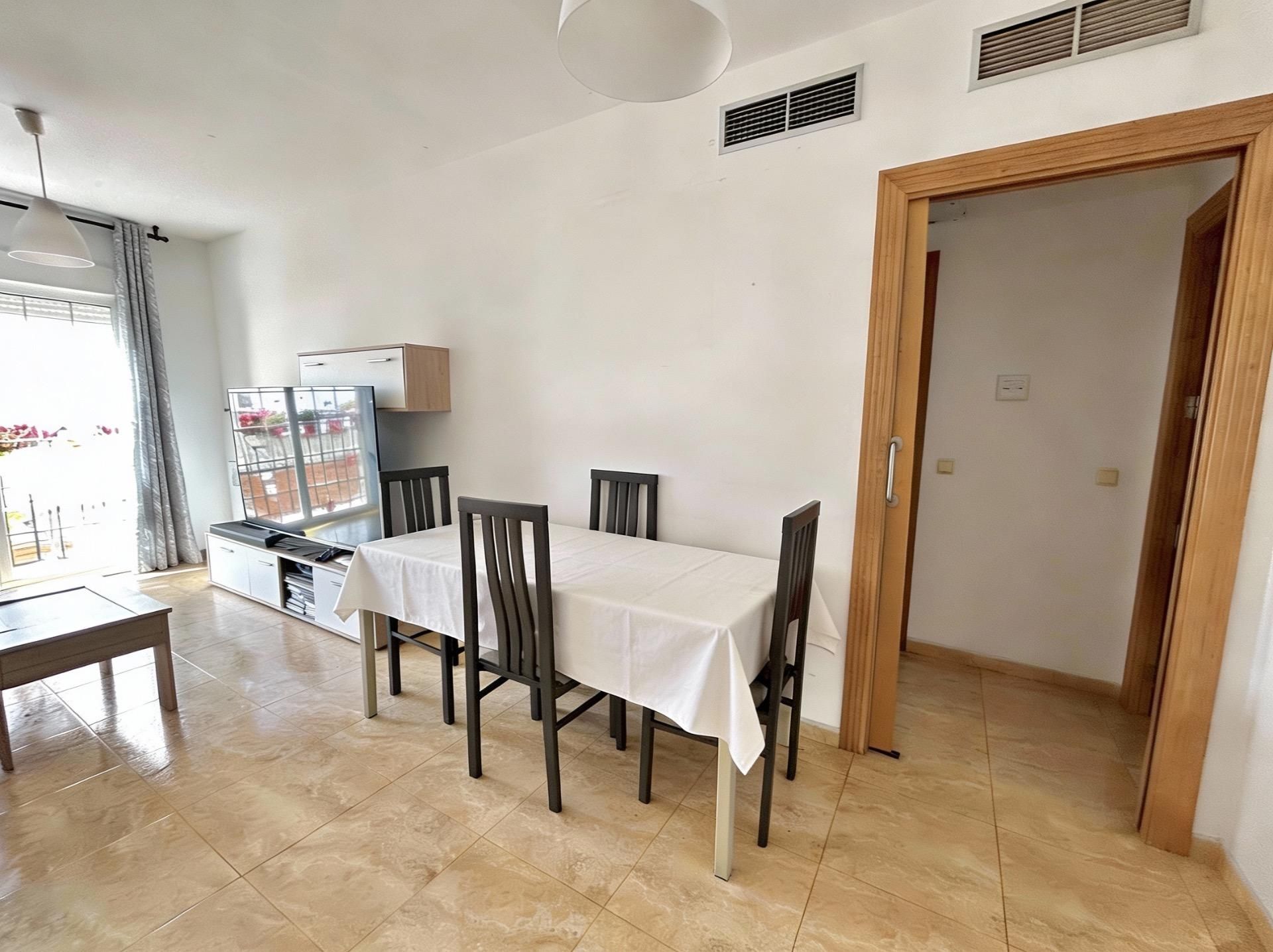 Dining room of Flat for sale in Roquetas de Mar  with Furnished and Balcony