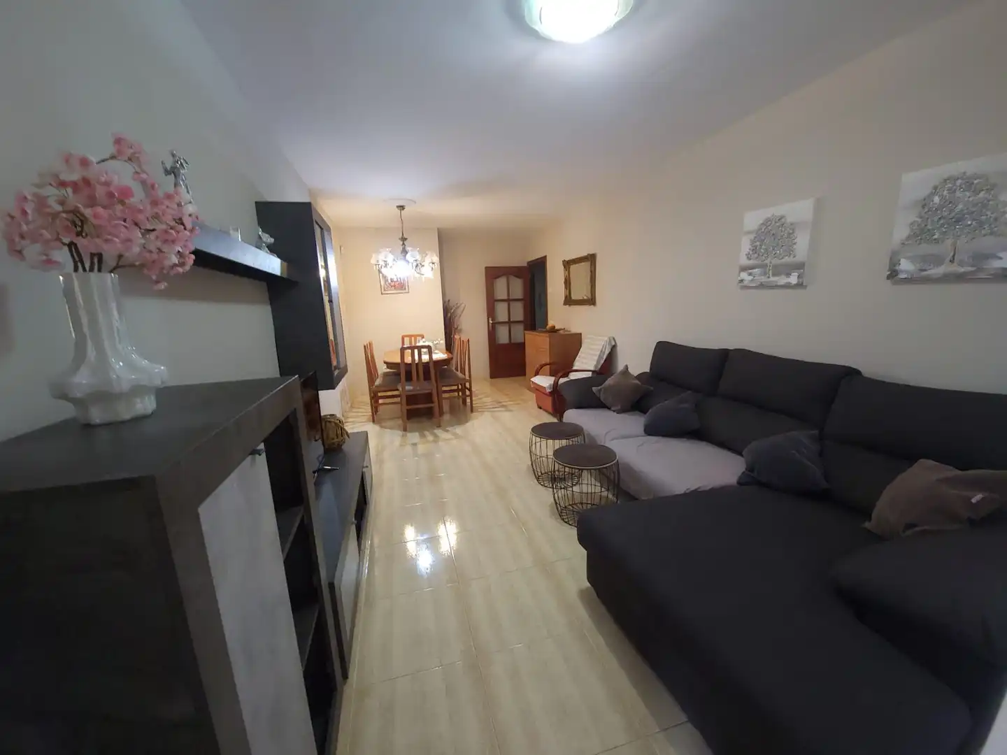 Wohnzimmer von Wohnung zum Verkauf in Pineda de Mar mit Terrasse, Möbliert und Ofen