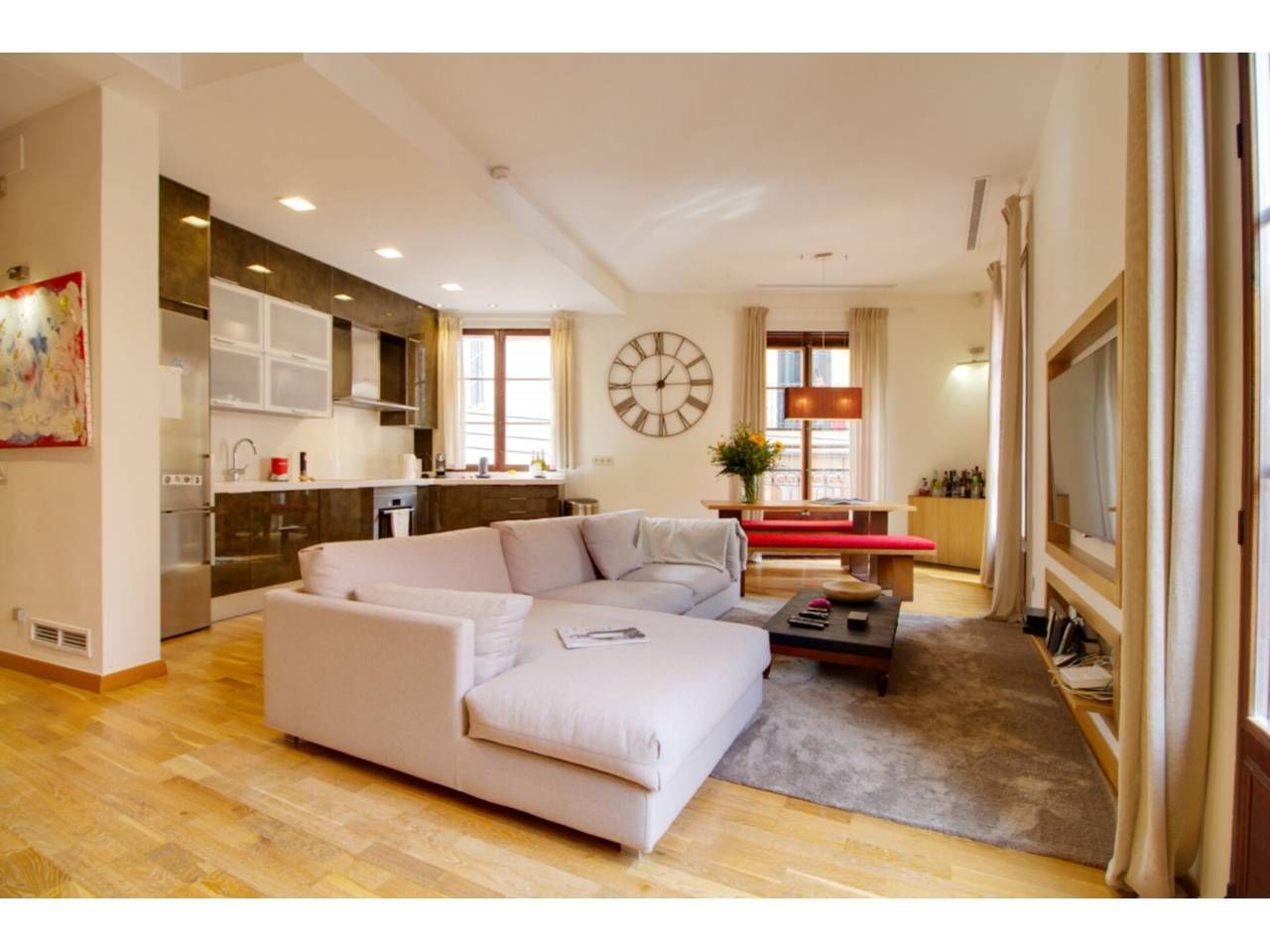 Sala d'estar de Pis en venda en  Palma de Mallorca amb Aire condicionat, Calefacció i Parquet