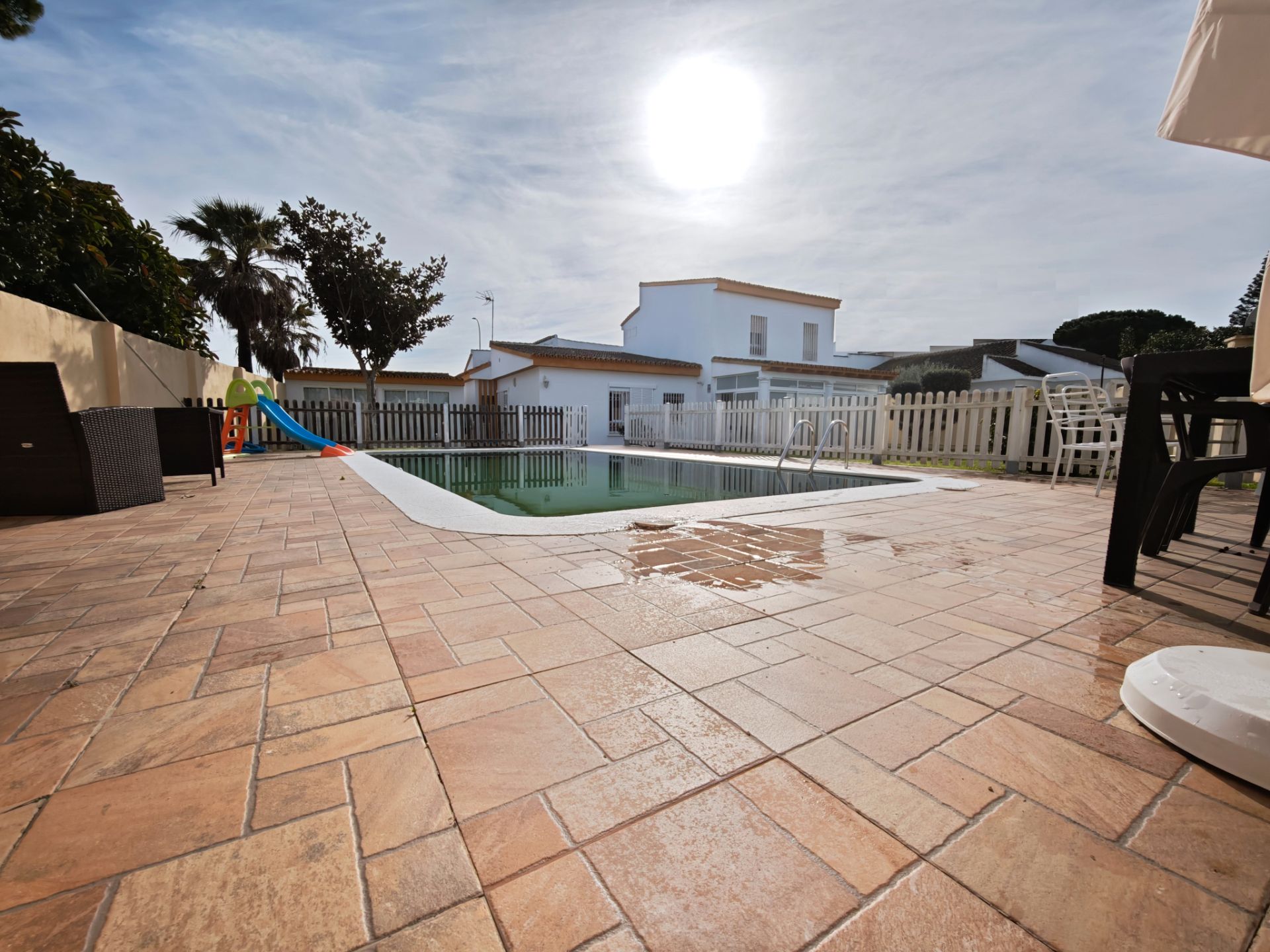 Piscina de Casa o xalet en venda en El Puerto de Santa María amb Aire condicionat, Calefacció i Jardí privat