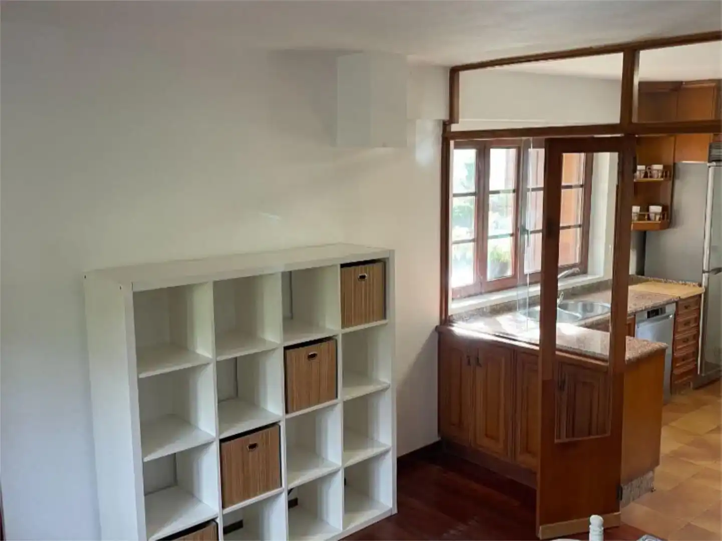 Küche von Wohnung zur Miete in Vilaboa mit Privatgarten, Parkett und Schwimmbad