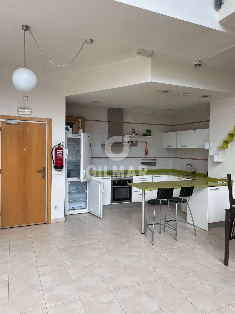 Cuina de Loft en venda en  Madrid Capital amb Aire condicionat, Jardí privat i Terrassa