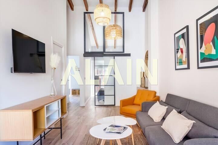 Sala d'estar de Pis en venda en  Valencia Capital amb Aire condicionat i Balcó