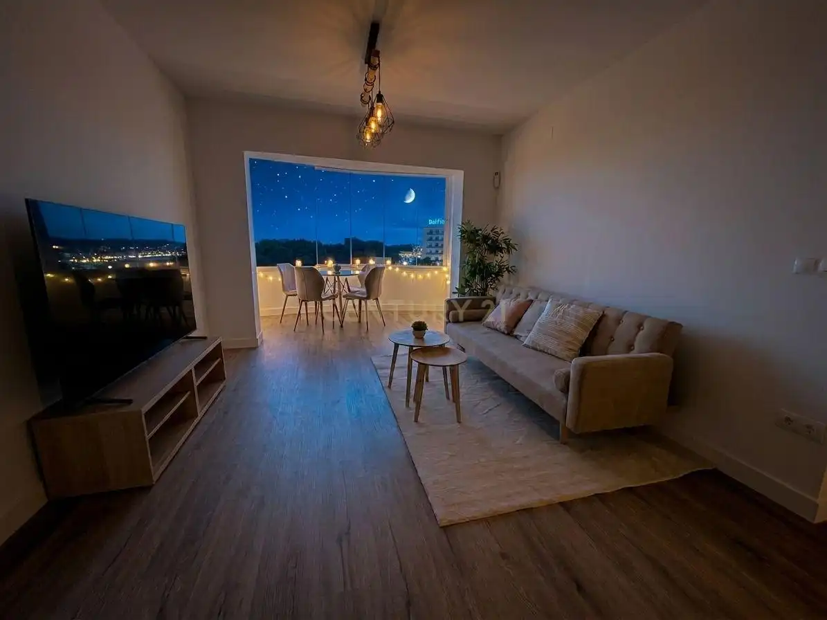 Sala d'estar de Apartament en venda en Mijas amb Forn, Alarma i Piscina comunitària