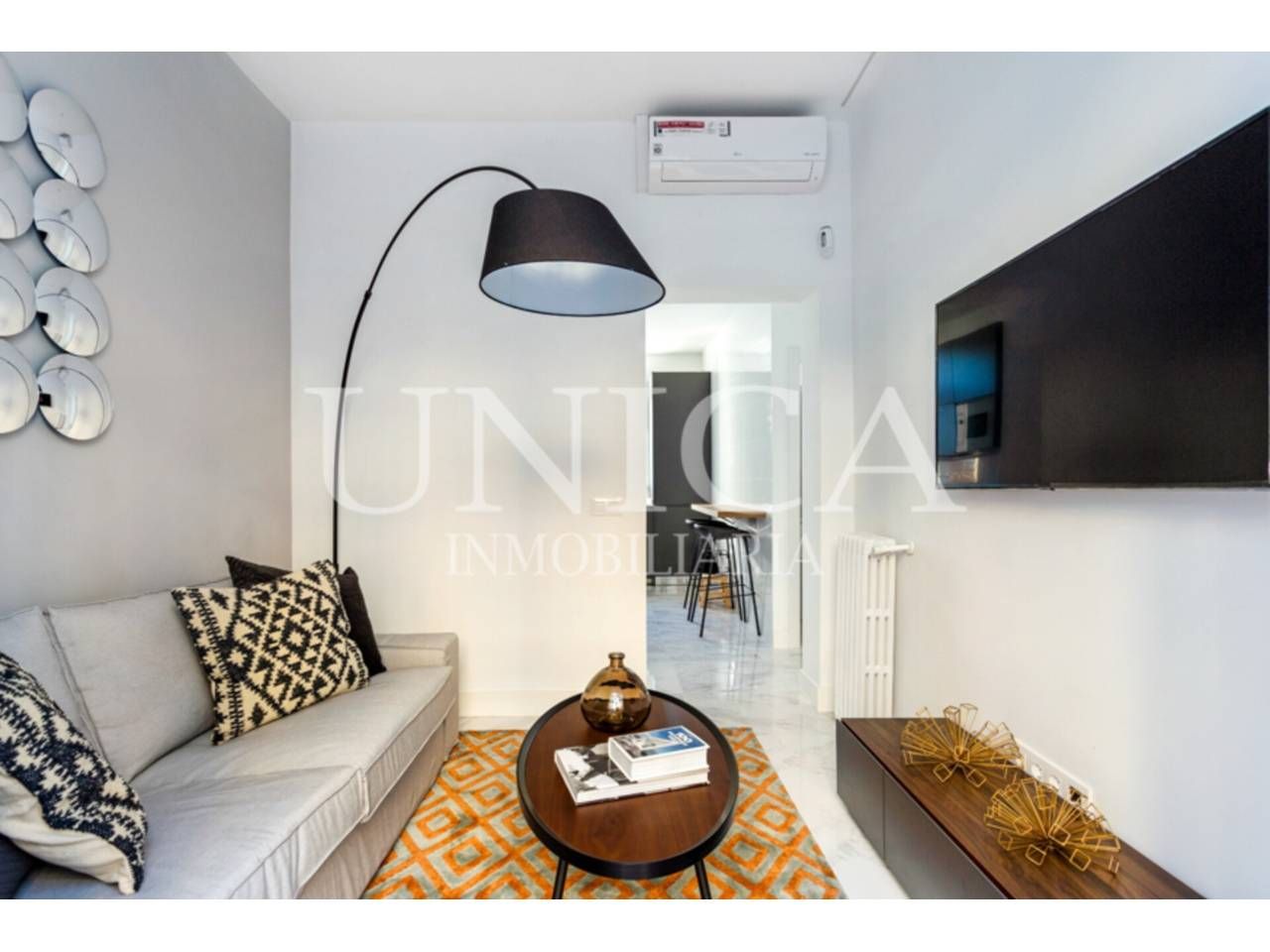 Sala de estar de Piso en venta en  Madrid Capital con Aire acondicionado, Calefacción y Amueblado