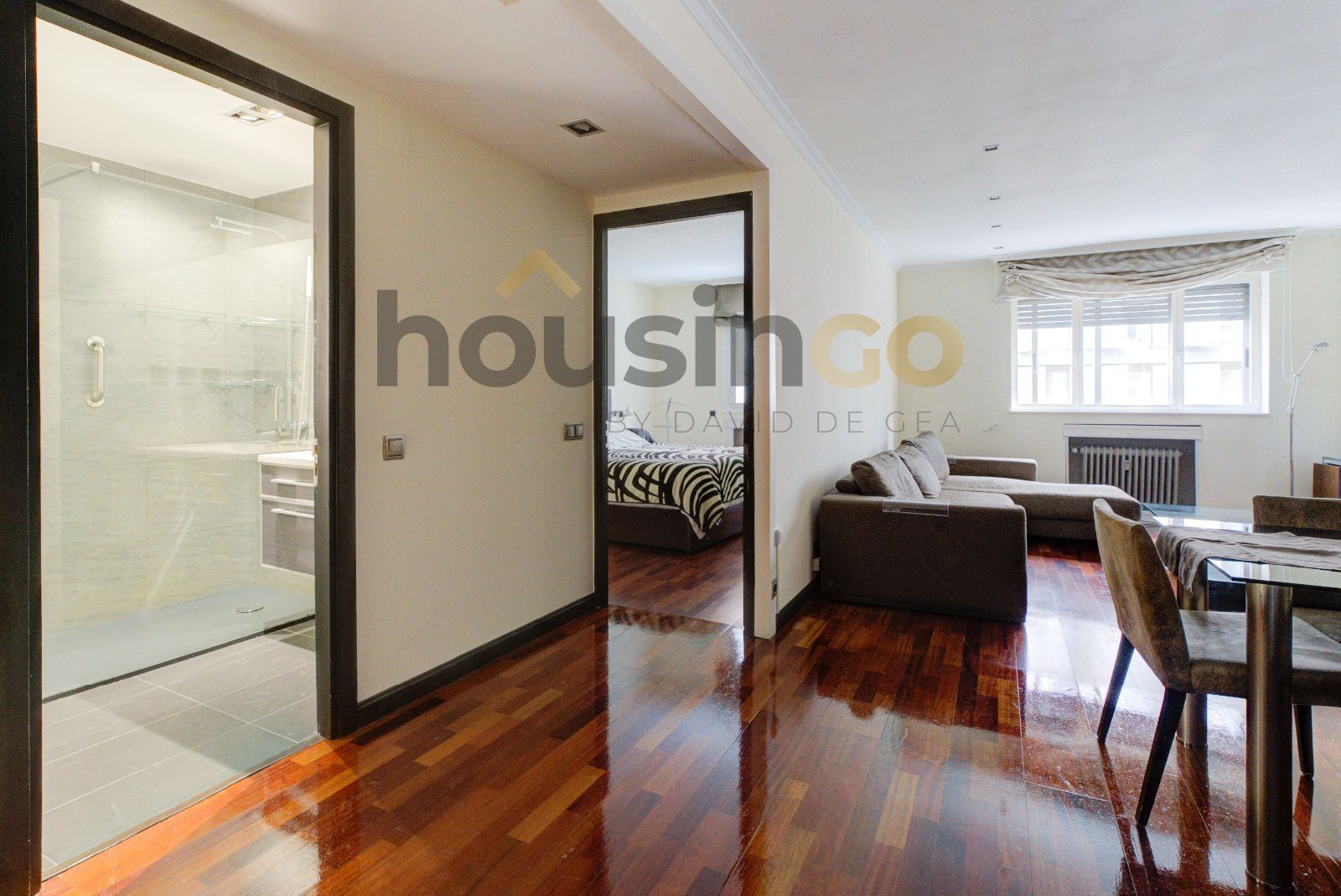 Vista exterior de Pis de lloguer en  Madrid Capital amb Aire condicionat, Parquet i Moblat