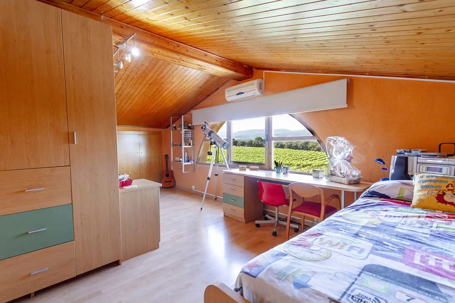 Bedroom of Houses for sale in Sant Martí Sarroca  with Air Conditioner, Heating and Terrace