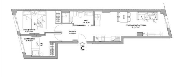 Piso en Venta en Plaza Illes Columbretes