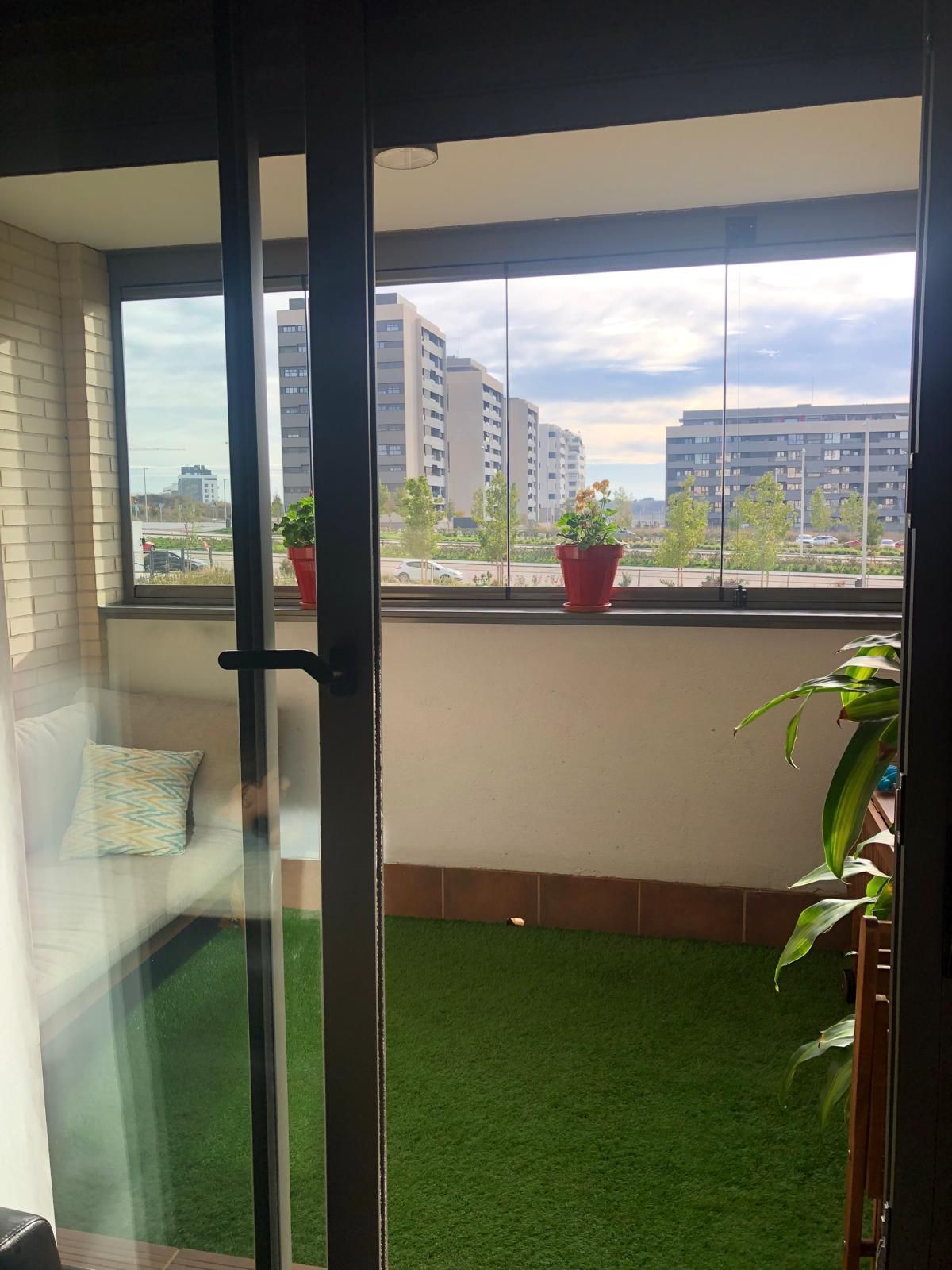 Balcony of Flat for sale in  Madrid Capital  with Air Conditioner, Heating and Terrace