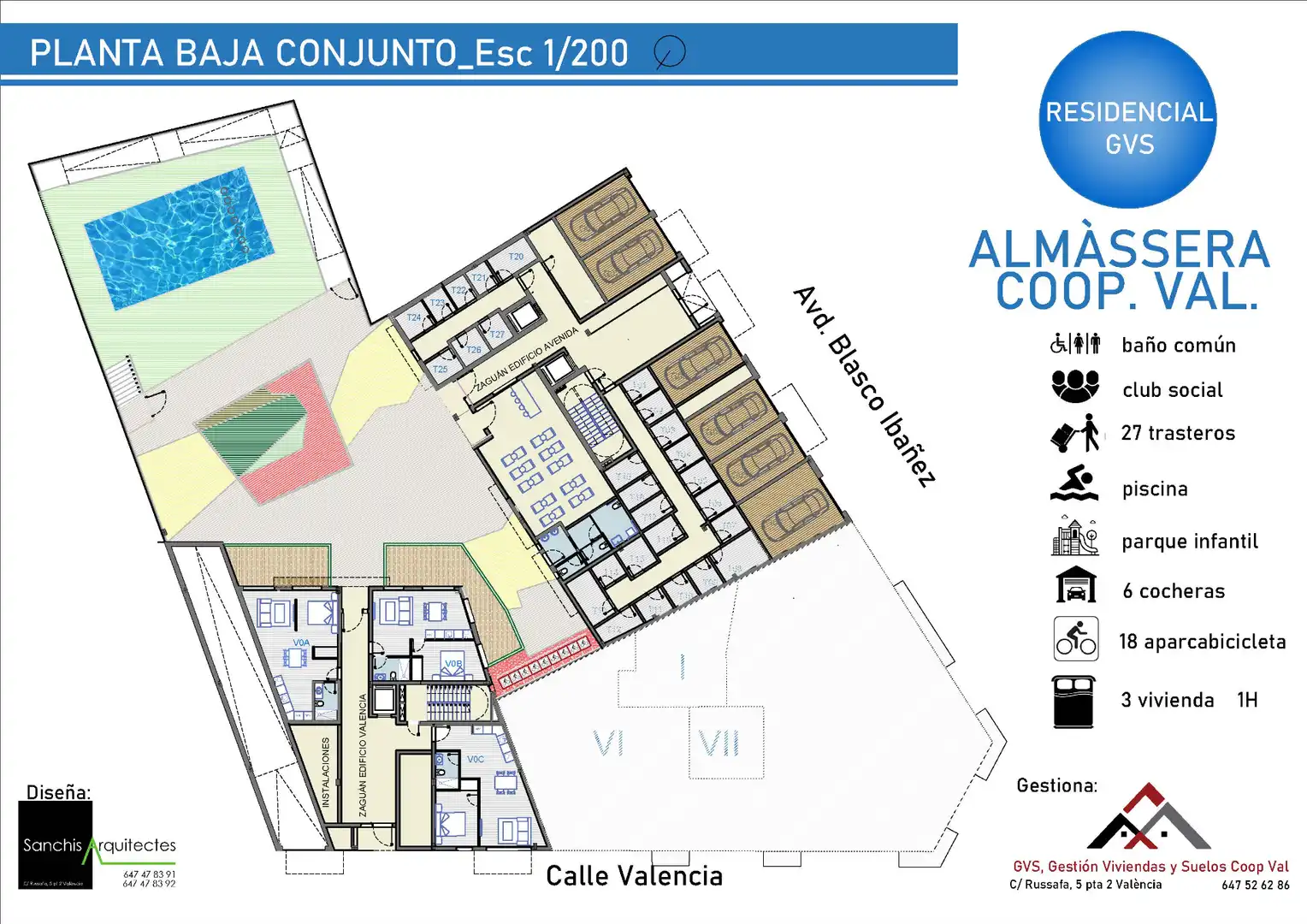 Wohnung zum Verkauf in Almàssera mit Terrasse, Abstellraum und Gemeinschaftspool