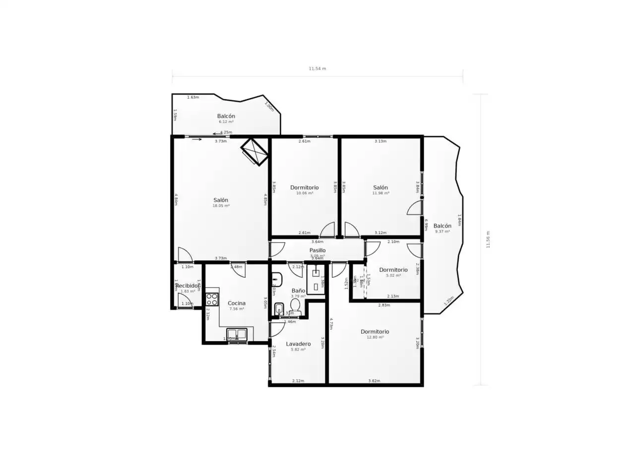 Piso en venta en Sabadell con Calefacción y Balcón