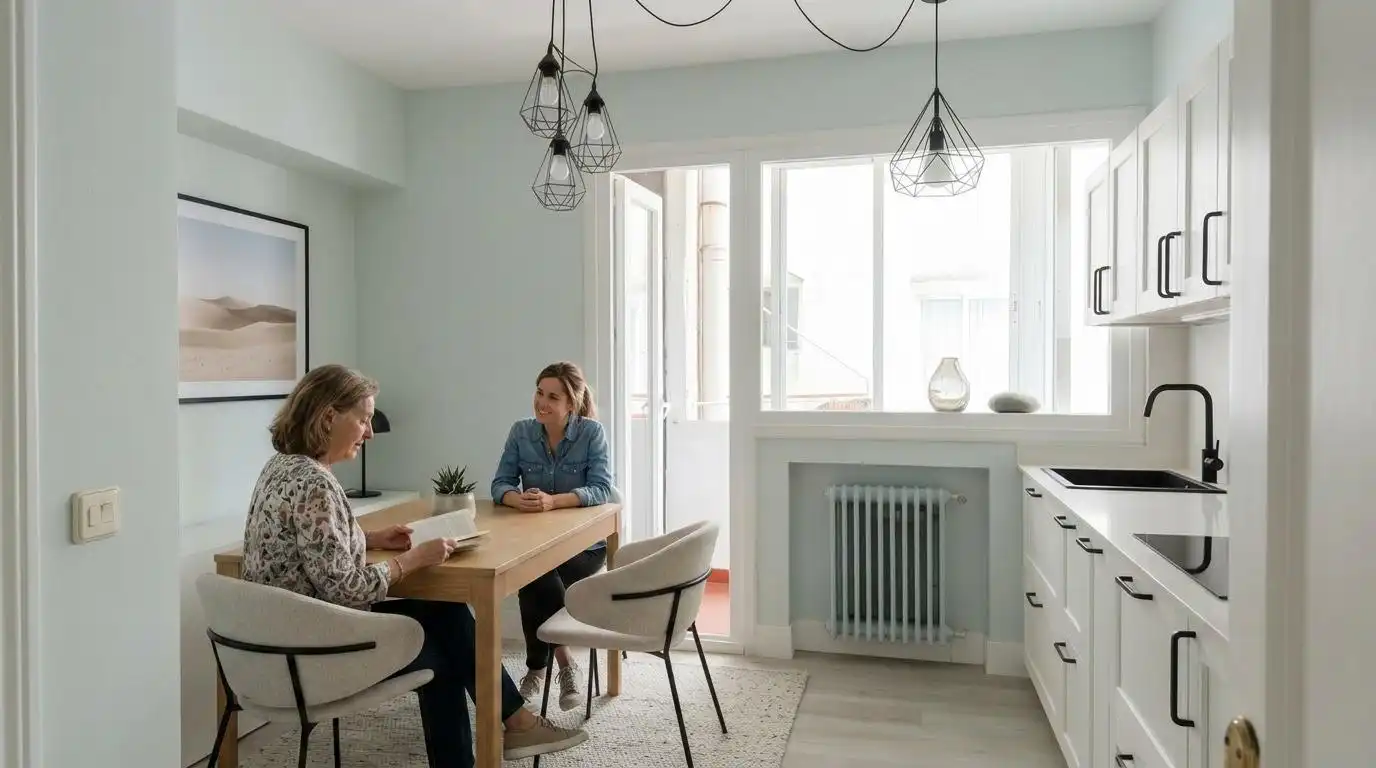 Comedor de Piso en venta en Getxo  con Calefacción, Terraza y Amueblado