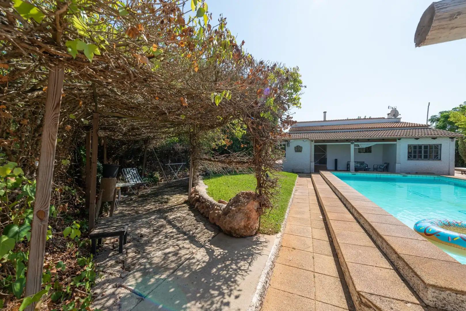 Piscina de Finca rústica en venta en Llucmajor con Aire acondicionado, Calefacción y Jardín privado