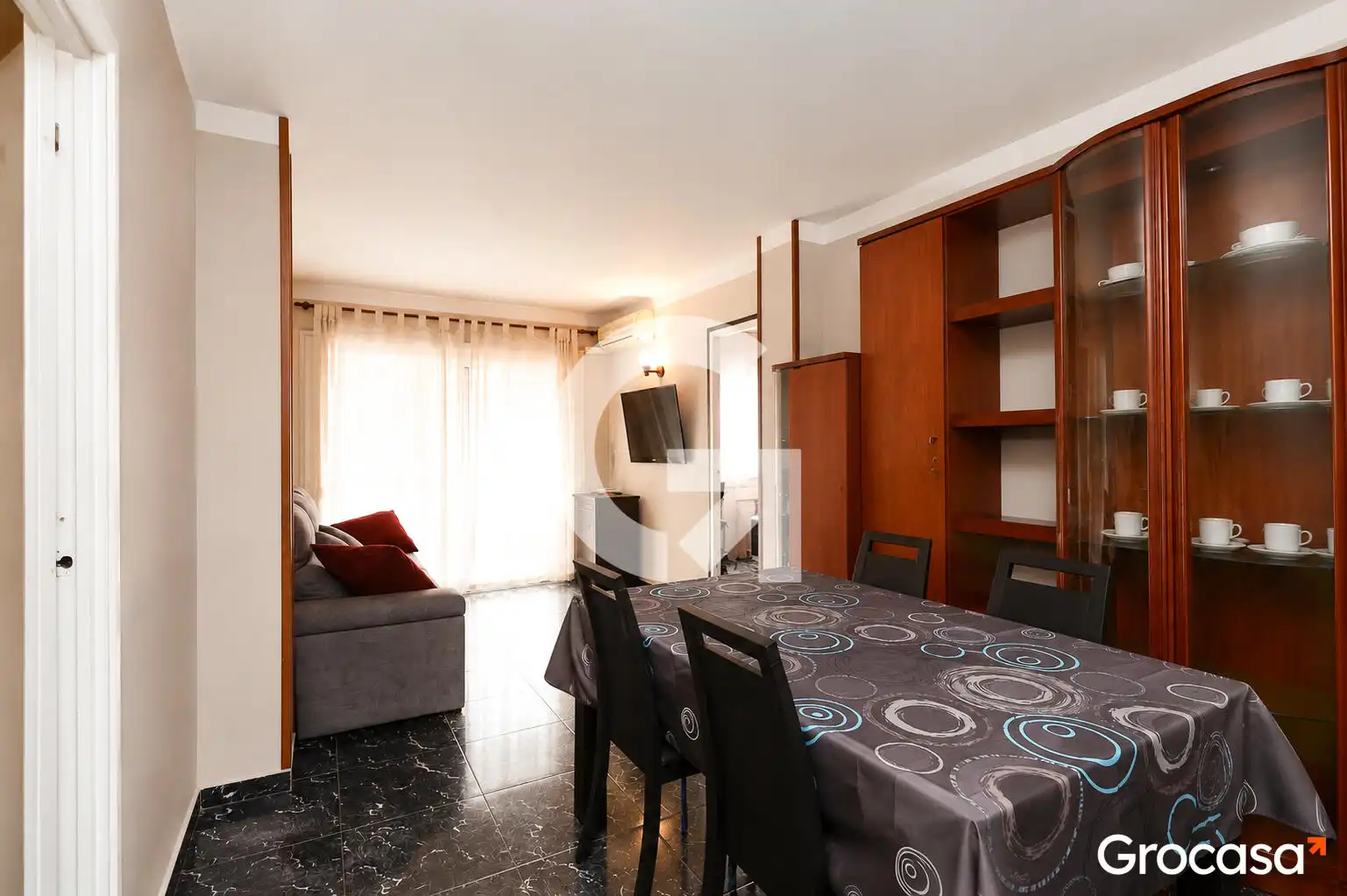 Living room of Flat for sale in El Prat de Llobregat  with Air Conditioner, Oven and Balcony