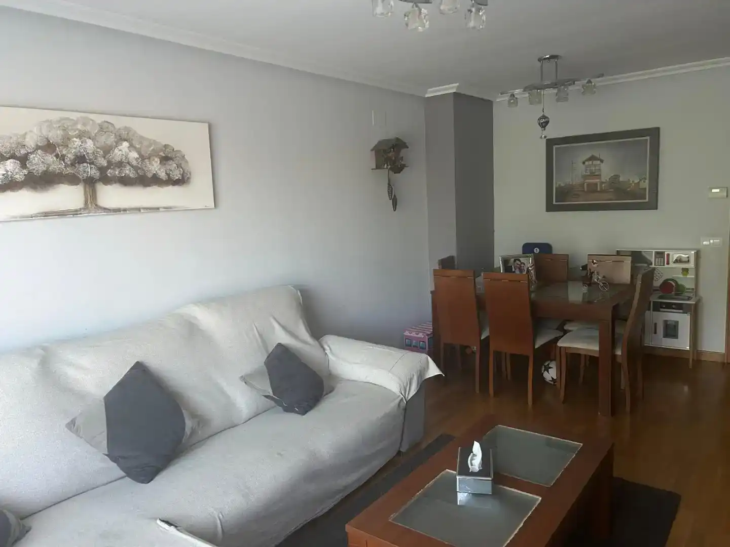 Sala d'estar de Pis de lloguer en Ávila amb Parquet, Traster i Piscina