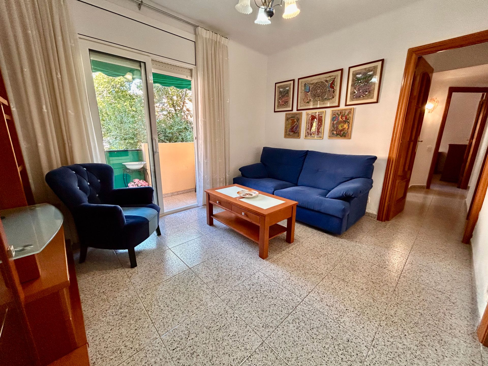 Sala d'estar de Pis en venda en  Barcelona Capital amb Terrassa i Moblat
