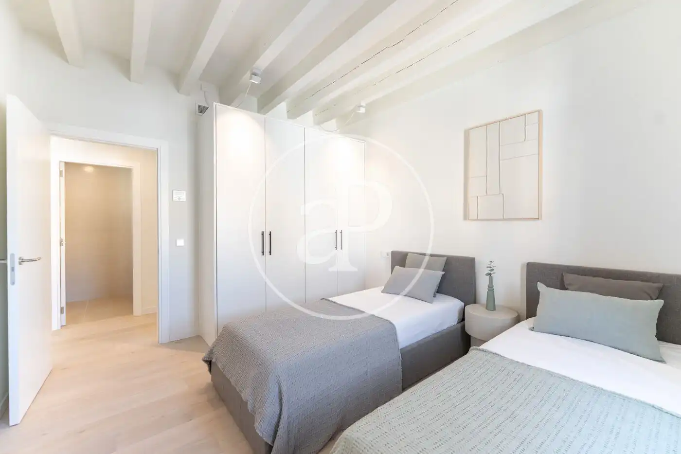 Schlafzimmer von Wohnung zum Verkauf in  Palma de Mallorca mit Klimaanlage, Heizung und Terrasse