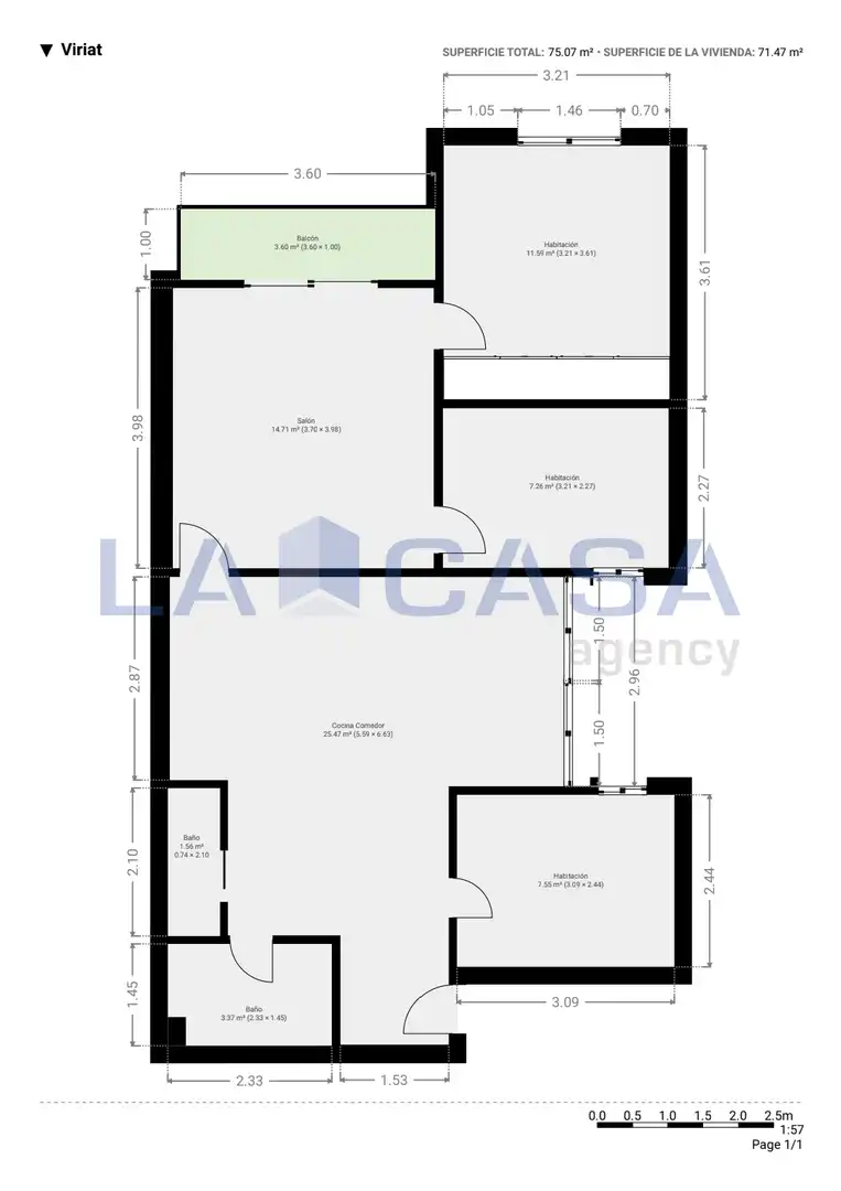 Piso con terraza en venta en Carrer de Viriat, imagen 22