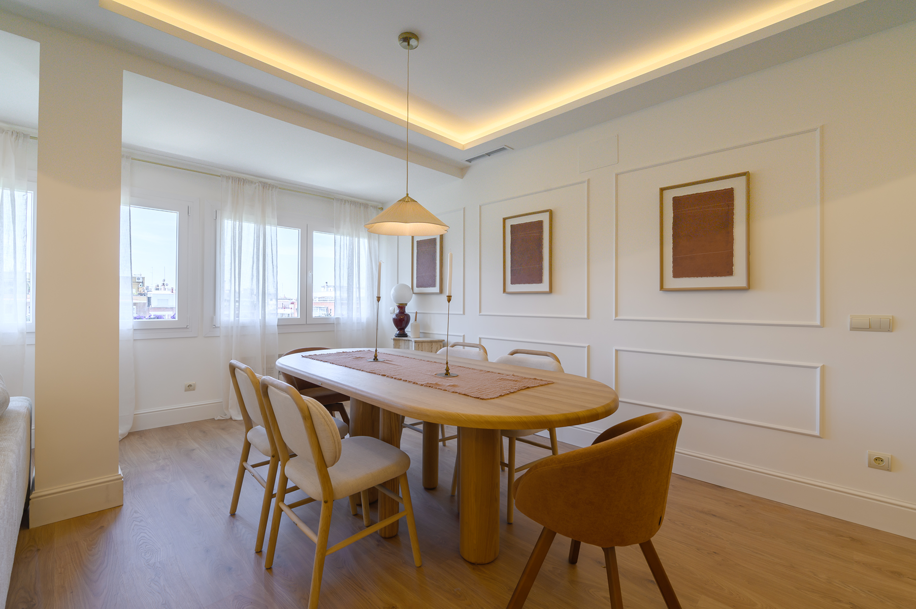Menjador de Apartament en venda en  Madrid Capital amb Aire condicionat, Calefacció i Terrassa