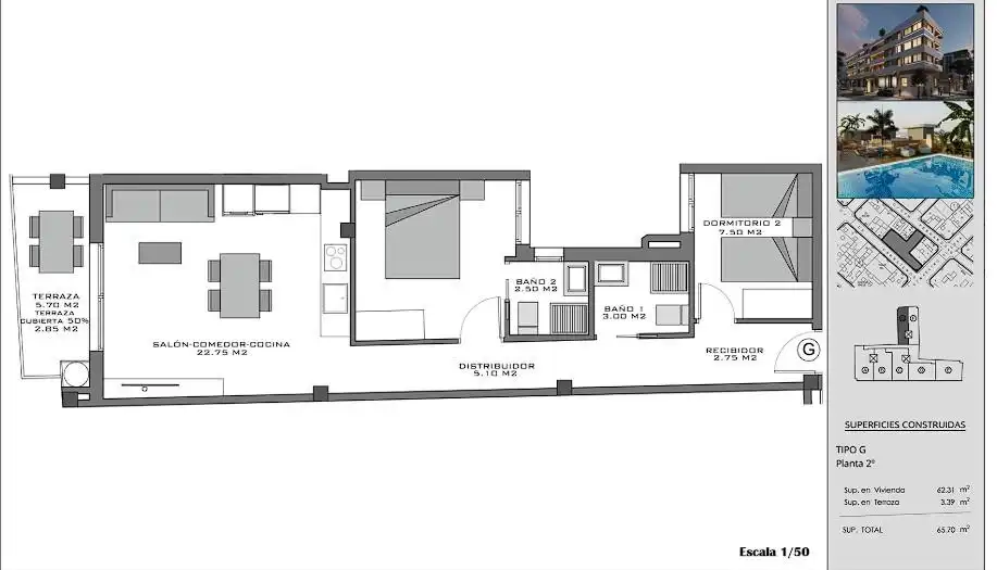 Apartament amb terrassa en venda a Santa Pola ciudad, imagen 10